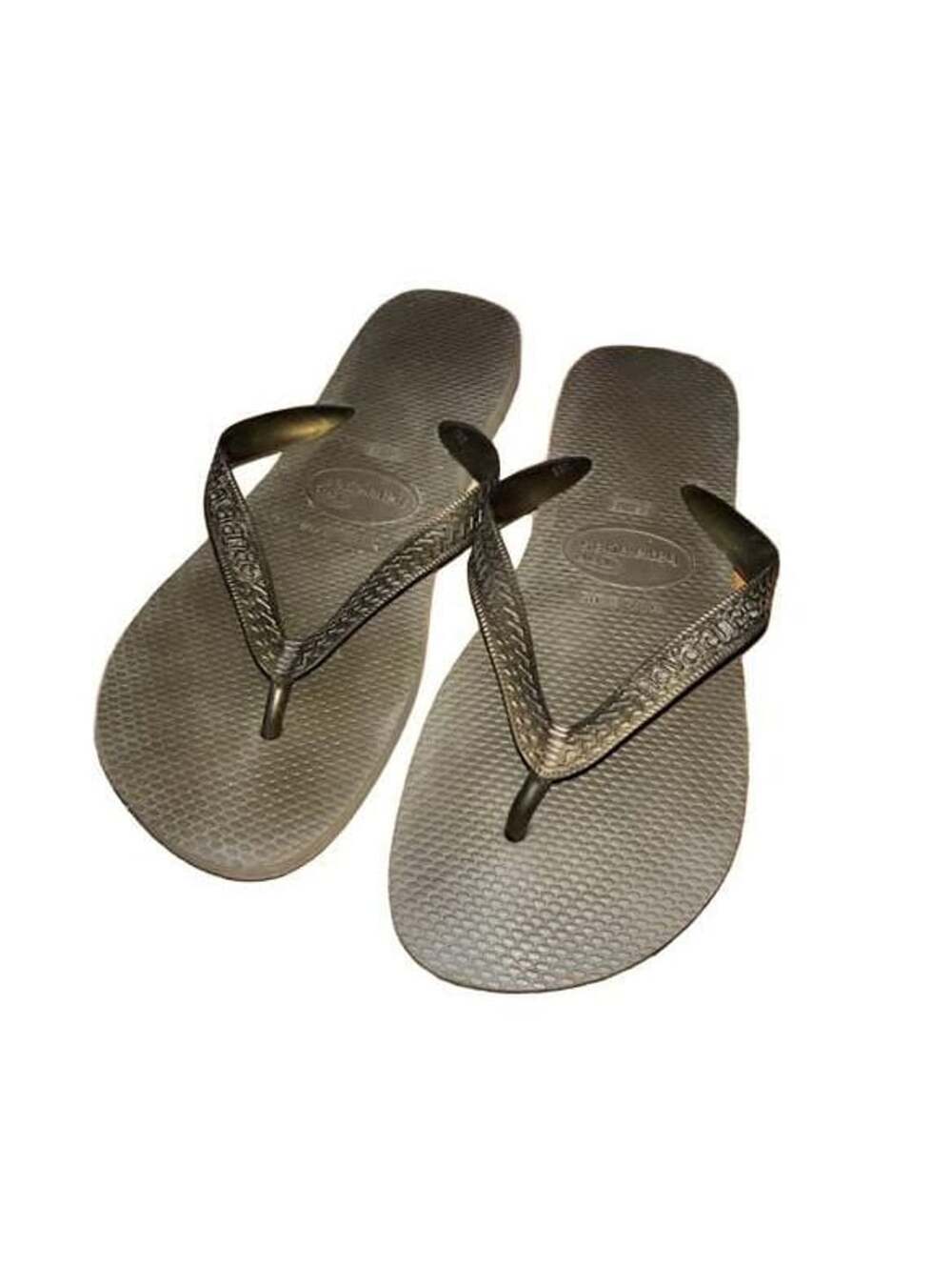 Havaianas Top Flip Flops Size USA 7/8 Metallic Bronze